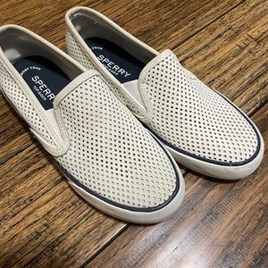 Womens Sperry leather Top Slider. Size 6